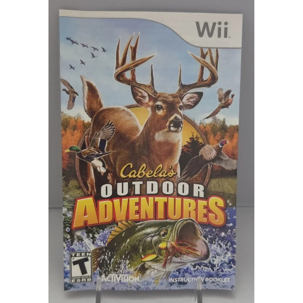 Cabela's Outdoor Adventures - Nintendo Wii 2009 - Complete in Box (CIB) - Tested